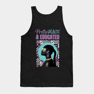 Pretty Black And Educated Retro African Empress Tank Top